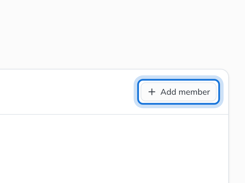 The Team tab of Team & Access for Northwind Holdings Limited, with Add member highlighted.