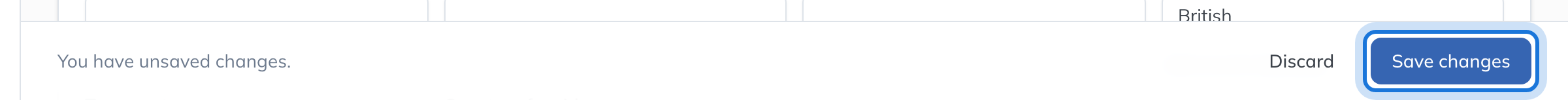 Ada Holloway's Profile with a new email address typed, and the save bar reading You have unsaved changes.
